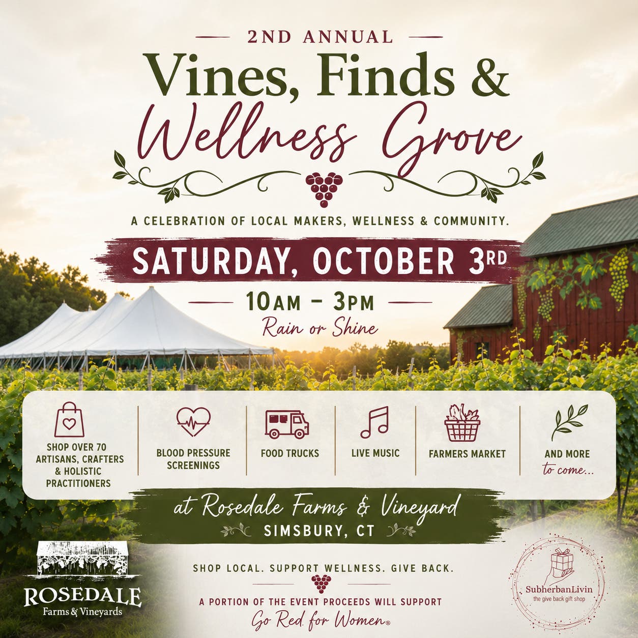 2nd Annual Vines, Finds & Wellness Grove | Hosted by SubherbanLivin