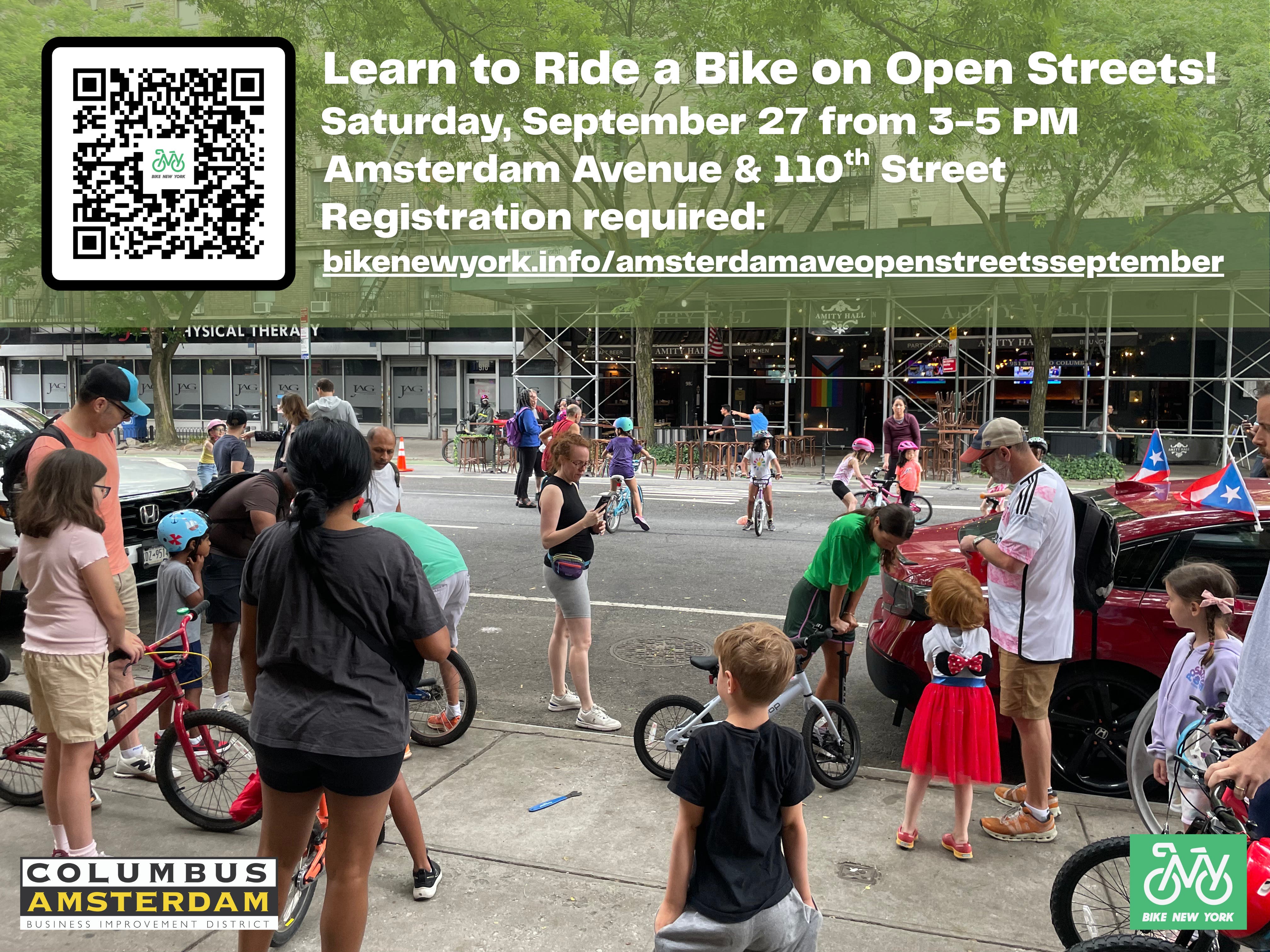Learn to Ride a Bike on Amsterdam Open Streets 9/27