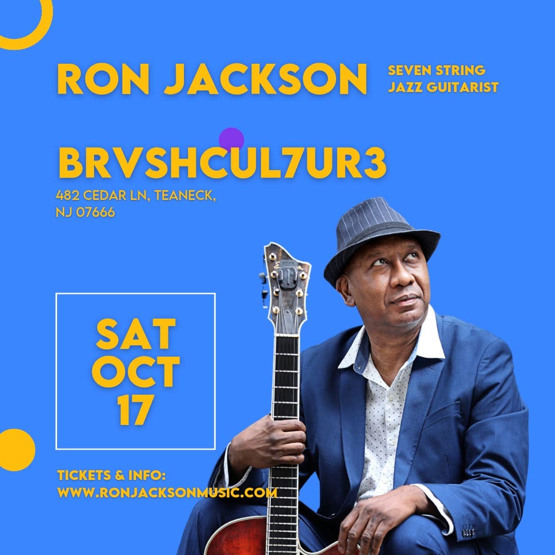 Ron Jackson 7 String Jazz Guitar Trio at Brush Culture