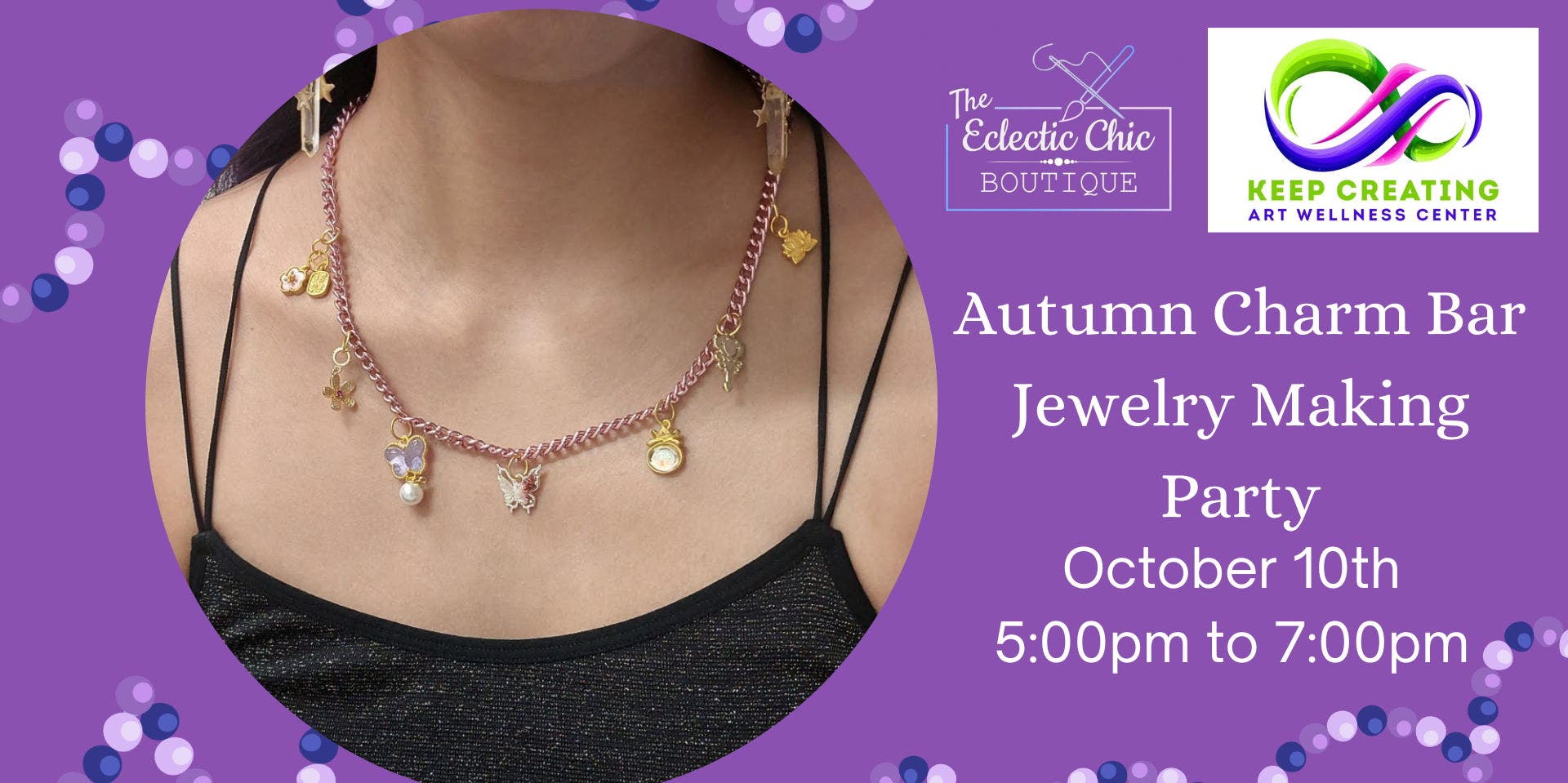Autumn Charm Bar Jewelry Making Party