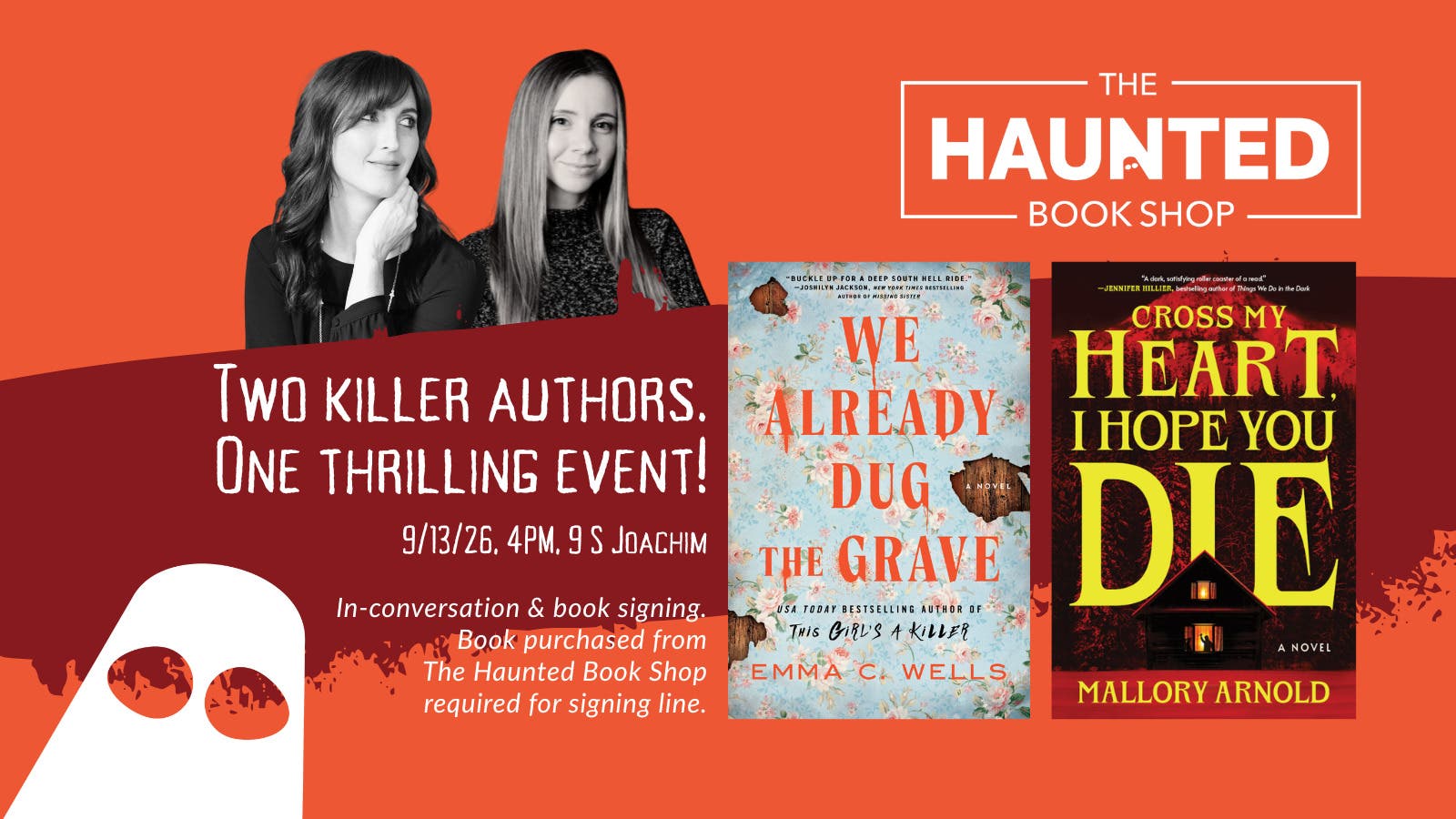 In-conversation with Emma C Wells & Mallory Arnold: A Thrilling Afternoon