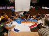 Campers paint scenery last summer.