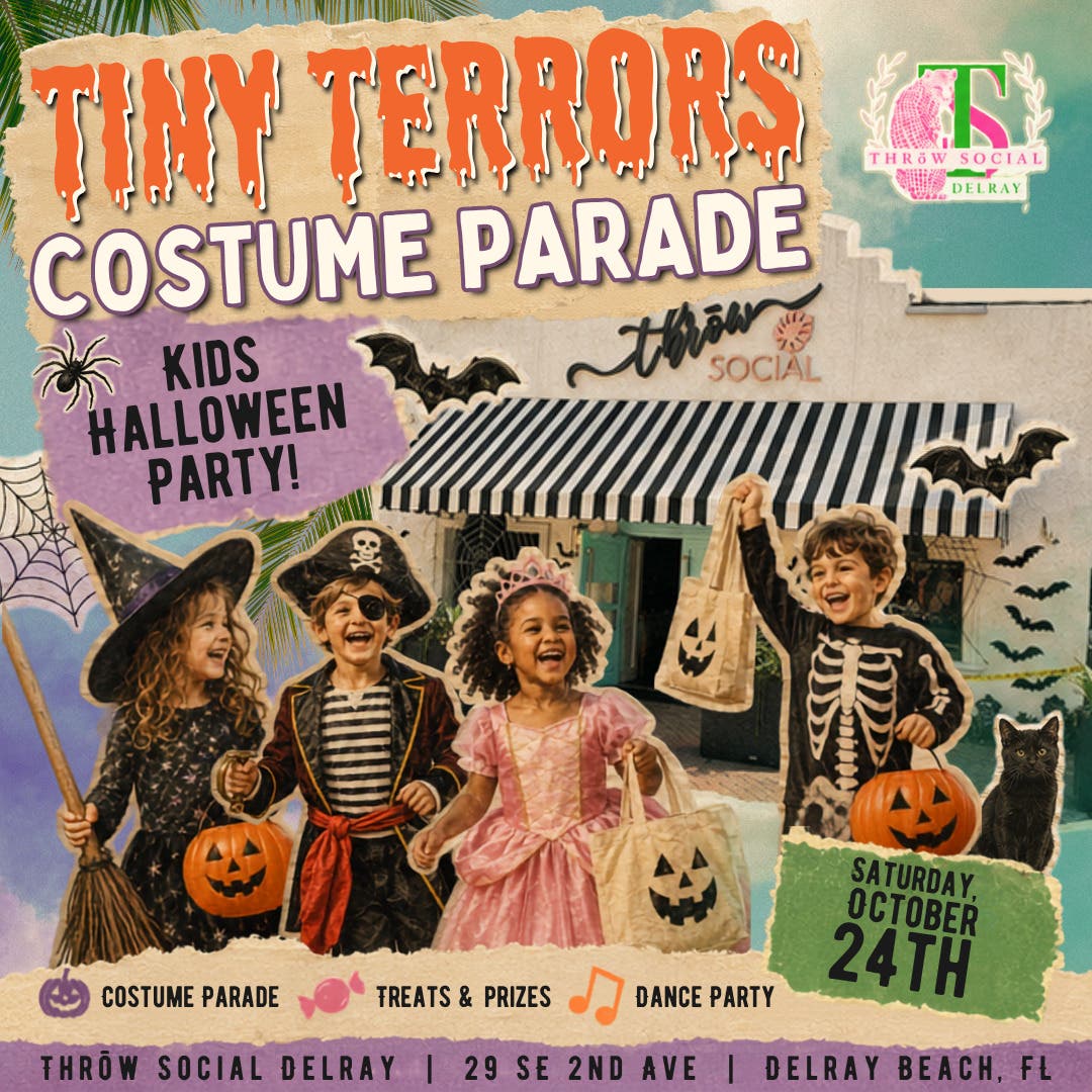 Lil Flockers: Halloween Brunch & Costume Parade @ THRōW Social Delray!