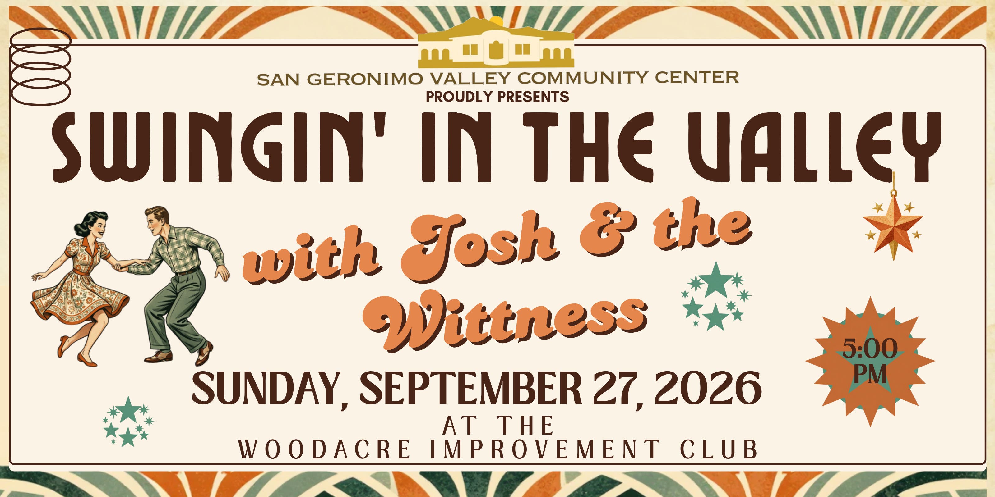 Swingin' in the Valley : Community Dance with Live music by Josh and the Wittness