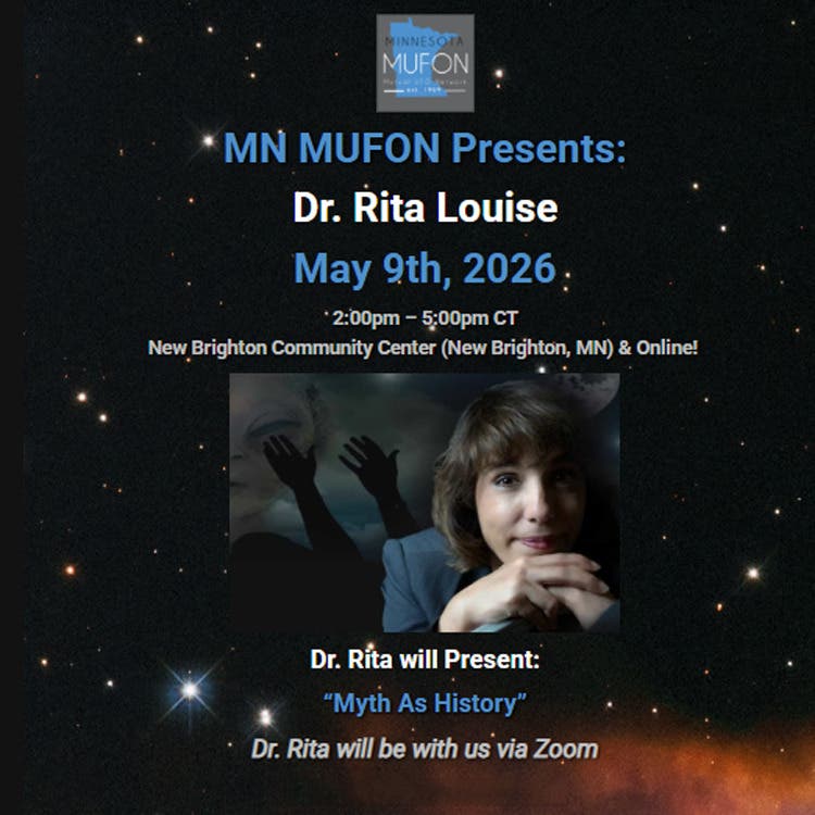 Minnesota MUFON Monthly Meeting - Saturday, May 9, 2026