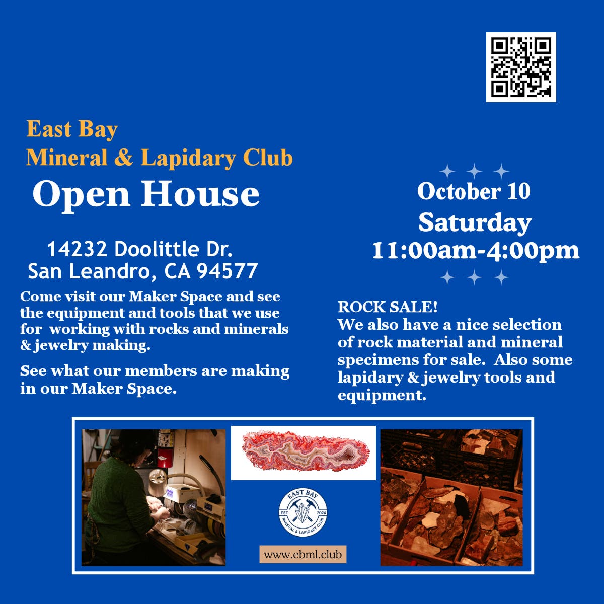 East Bay Mineral & Lapidary's Next Open House