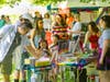 Ridgefield Library's table was a big hit with parents and kids alike.