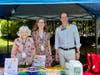 Congressman Jim Himes stopped by Ridgefield Democrats’ booth at Ridgefield Pride in the Park 2026.  Featured with the Congressman are Ellen Darvick and Kathleen Holz.  
