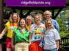 Back: Ridgefield Pride in the Park organizers Mary Joyce and Alisa Trachtenberg with First Selectperson Rudy Marconi.
Front: Rep. Savet Constantine, Rep Aimee Berger-Girvalo and Senator Julie Kushner. 