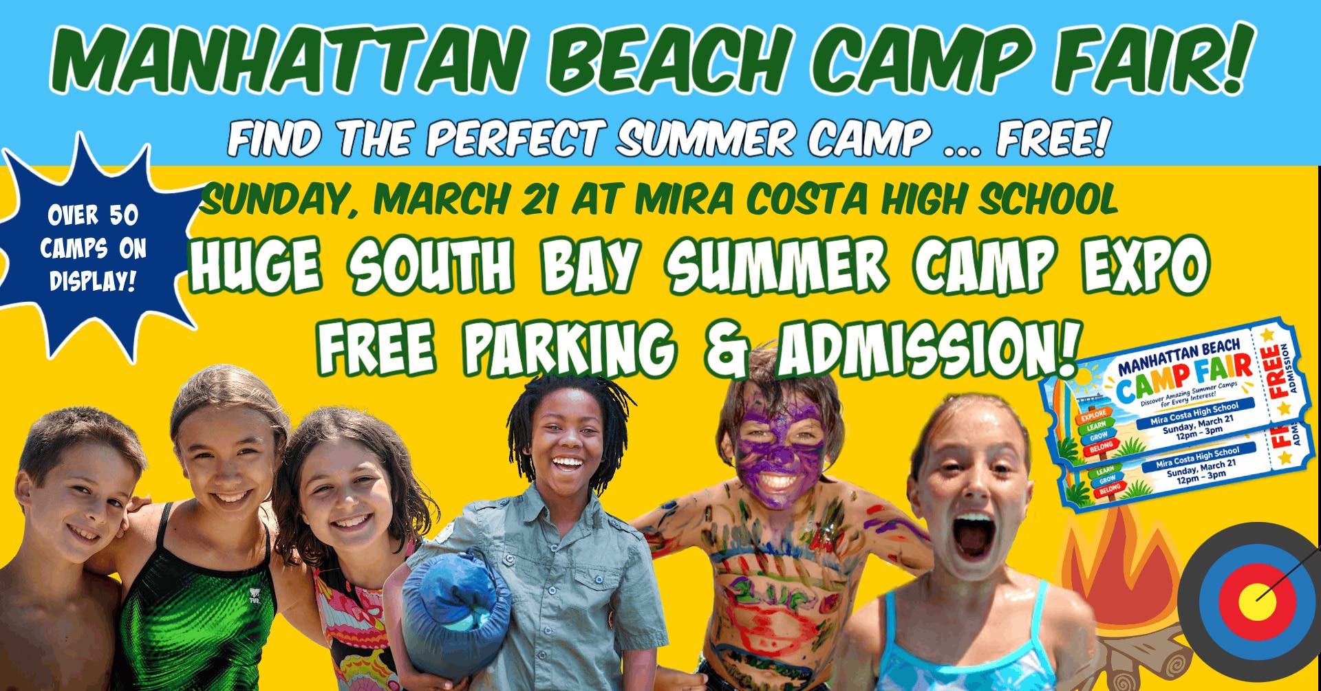 Manhattan Beach Camp Fair at Mira Costa High School 2027
