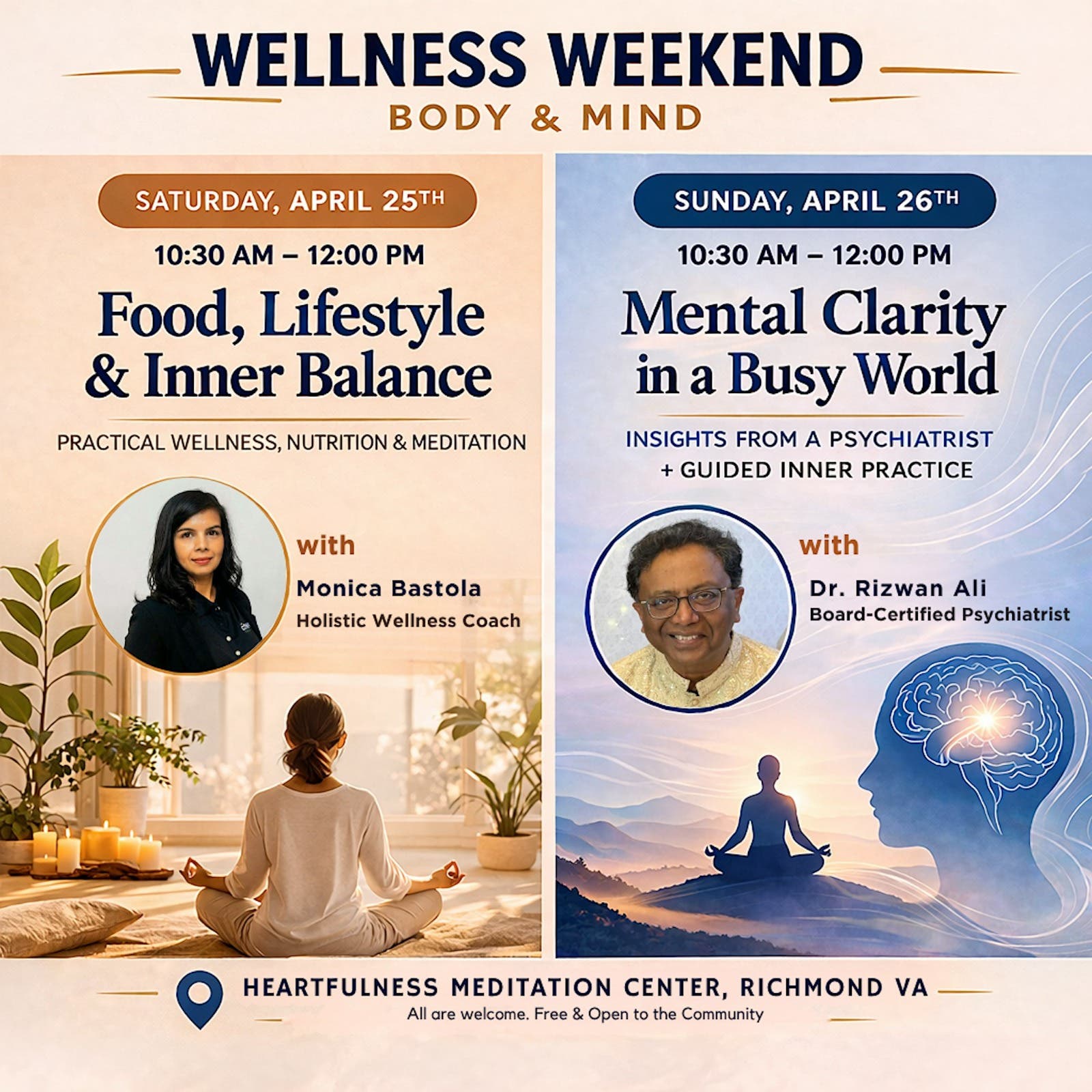 Free Richmond Workshop: Nutrition, Lifestyle & Meditation for Better Energy