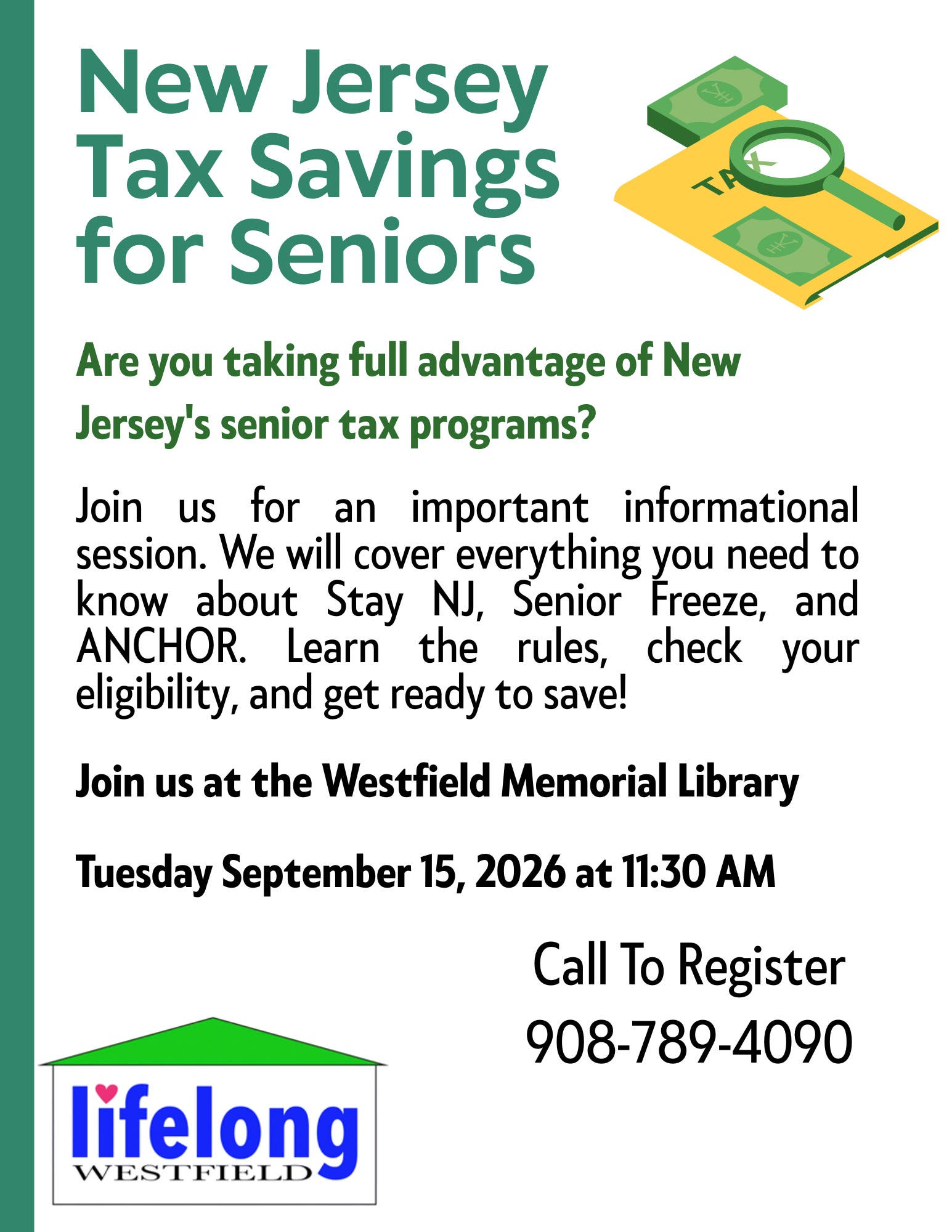 New Jersey Tax Savings for Seniors