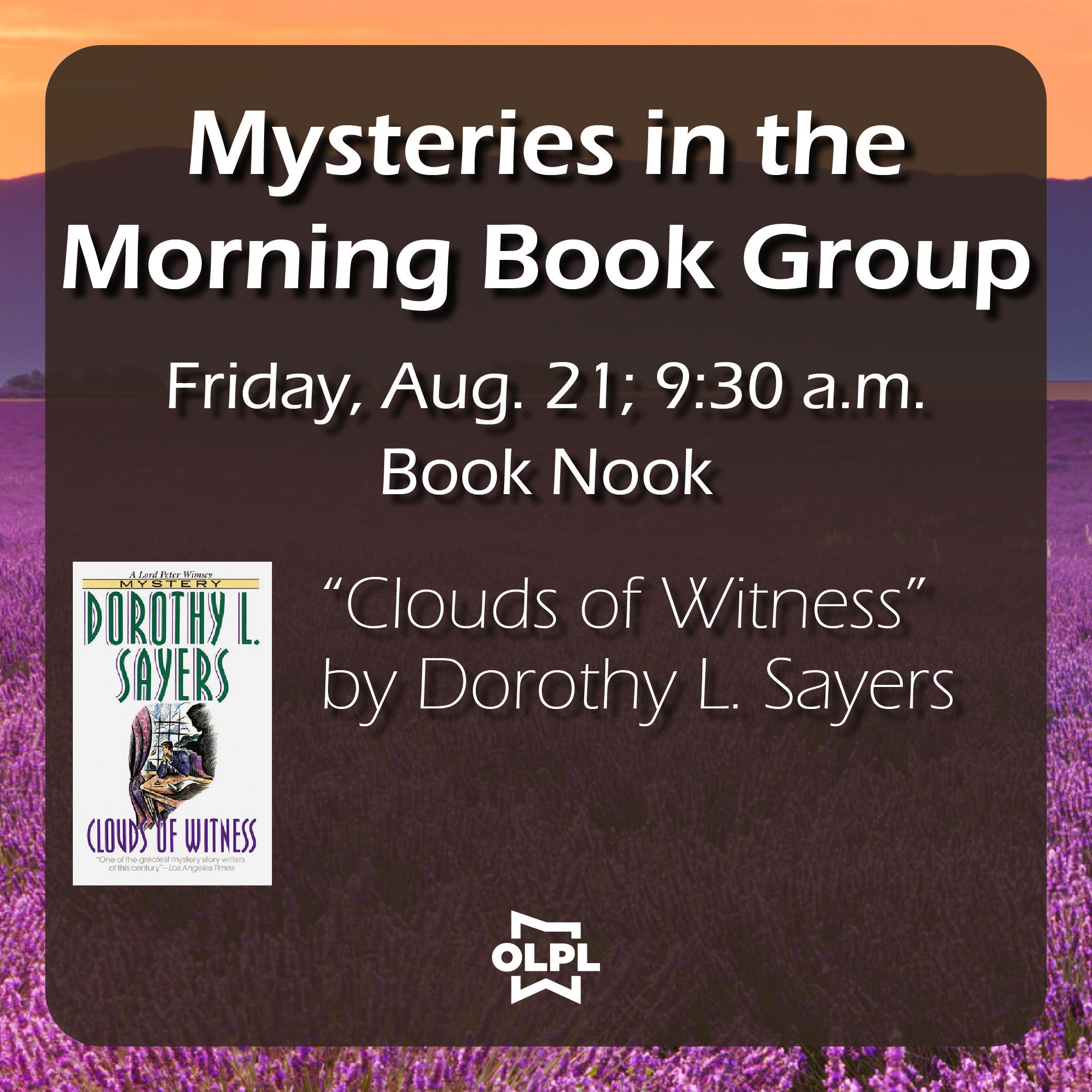 Mysteries in the Morning Book Group at OLPL