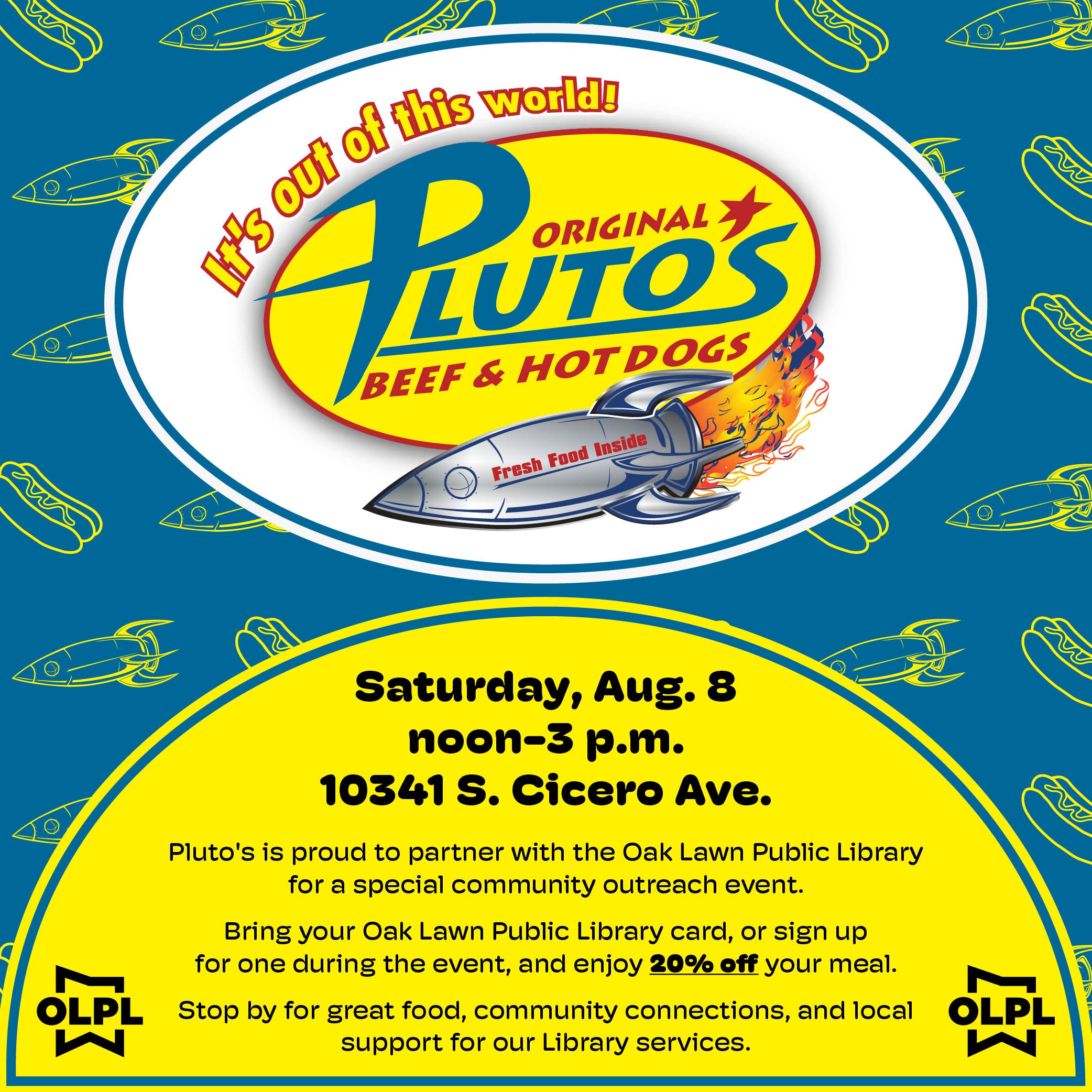 Community Outreach at Pluto's: Library Card Sign-up Event With OLPL