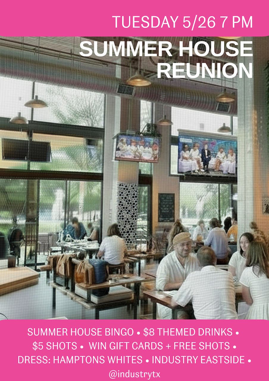 Summer House Reunion Watch Party at Industry Eastside