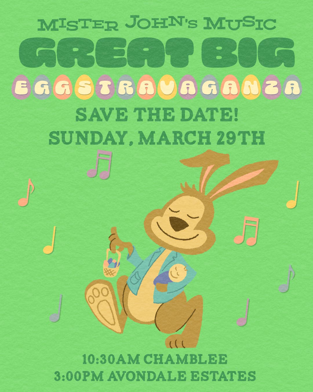 Mister John's Great Big Eggstravaganza