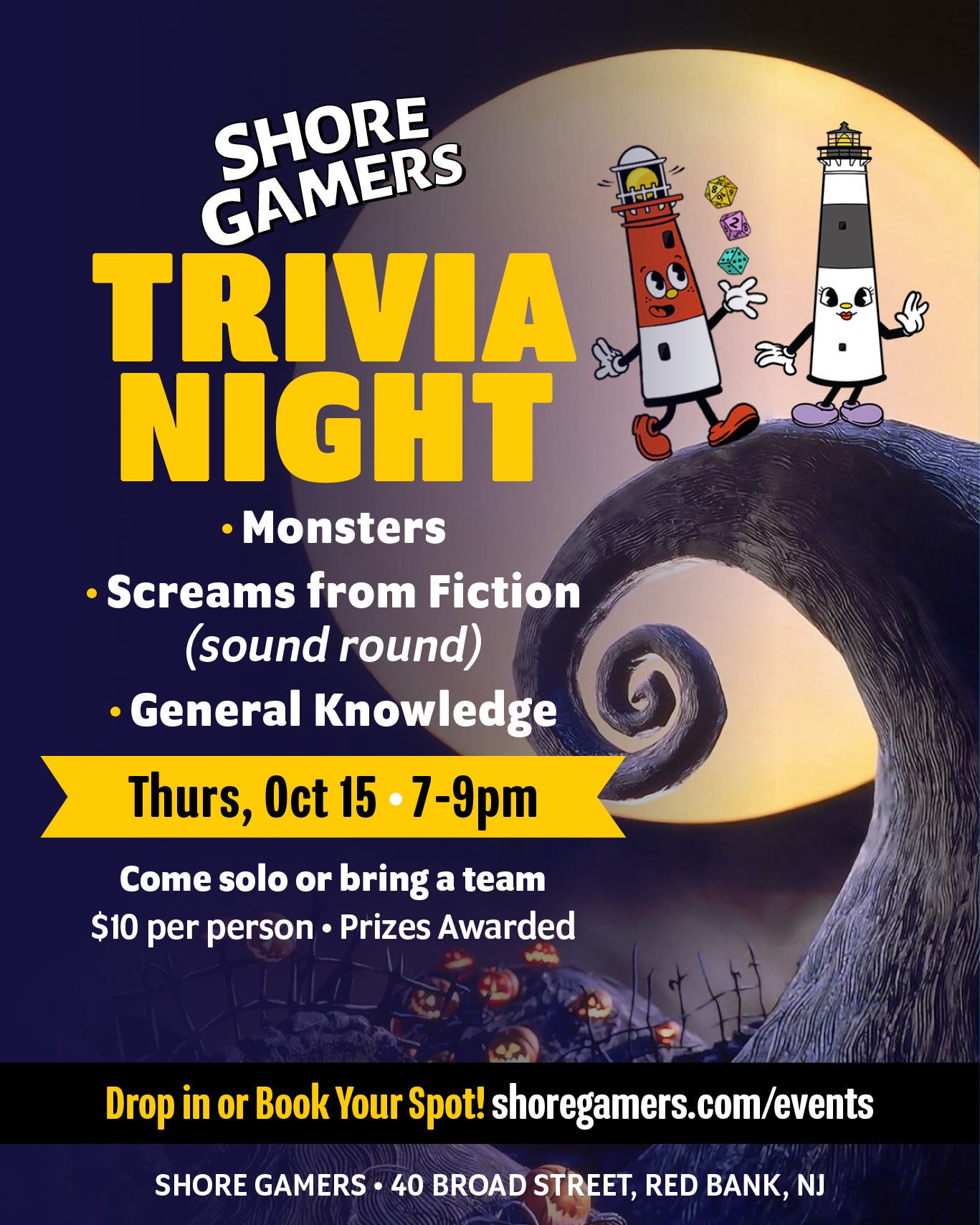Trivia Night at Shore Gamers - family friendly!