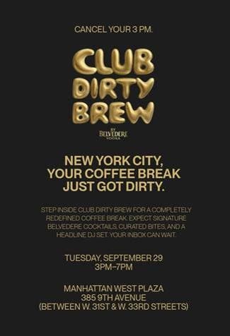 Club Dirty Brew by Belvedere Vodka