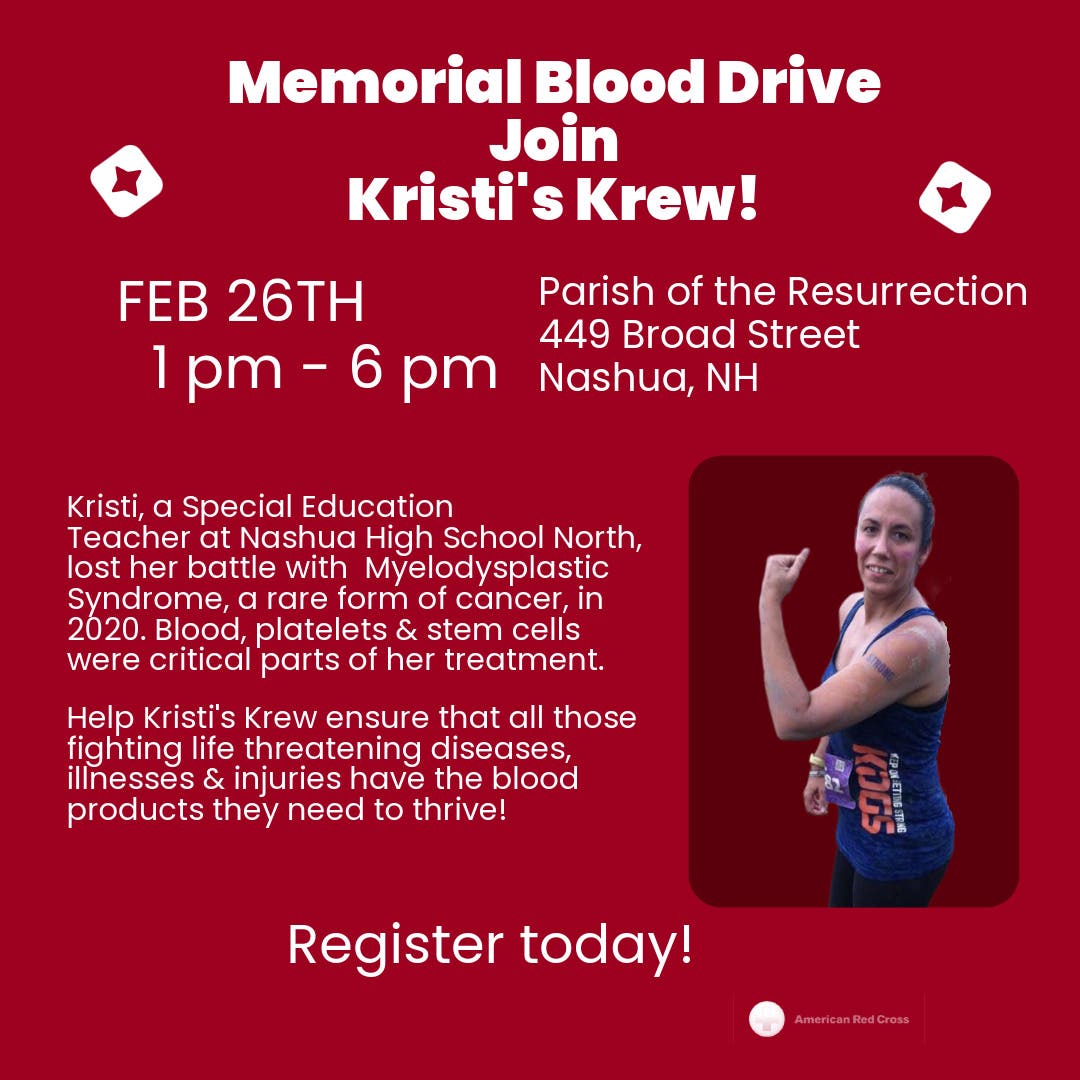 Memorial Blood Drive - in Honor of Kristi Cunha