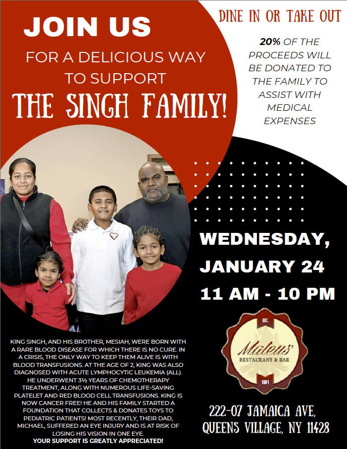 Jan 24 | Restaurant Fundraiser - Help support a local family in need ...