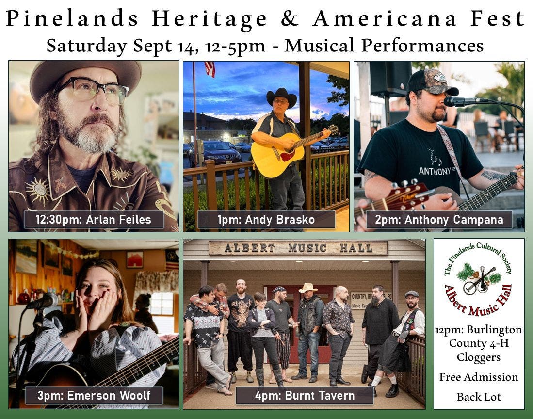 Pinelands Heritage & Americana Fest Musical Acts Pinelands Heritage & Americana Fest Musical Acts