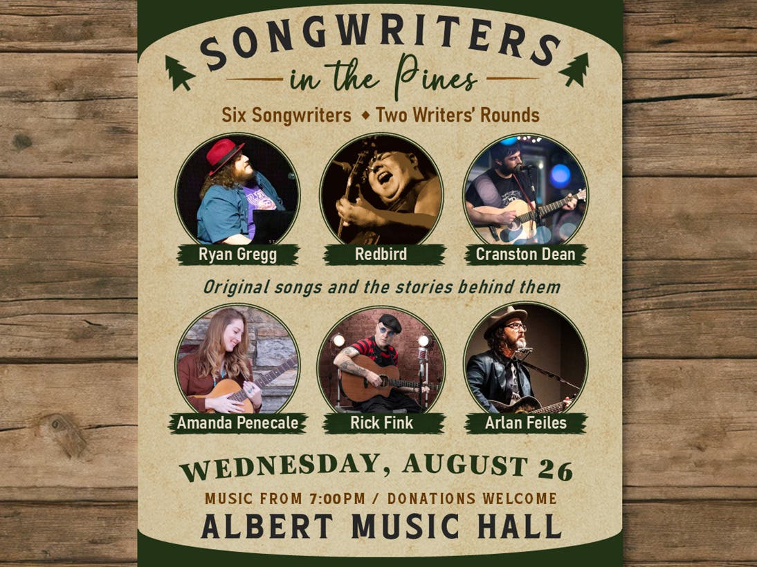 Albert Music Hall - Solo Songwriters in the Pines