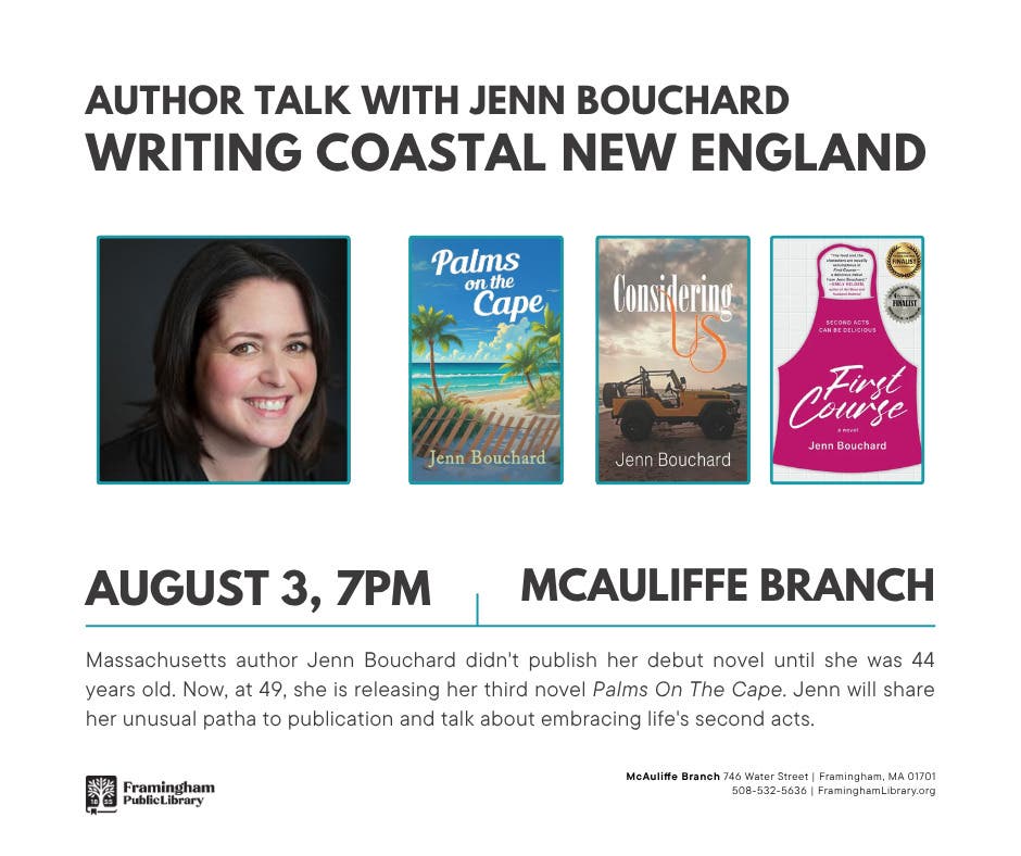 Author Talk with Jenn Bouchard: Writing Coastal New England | FPL McAuliffe