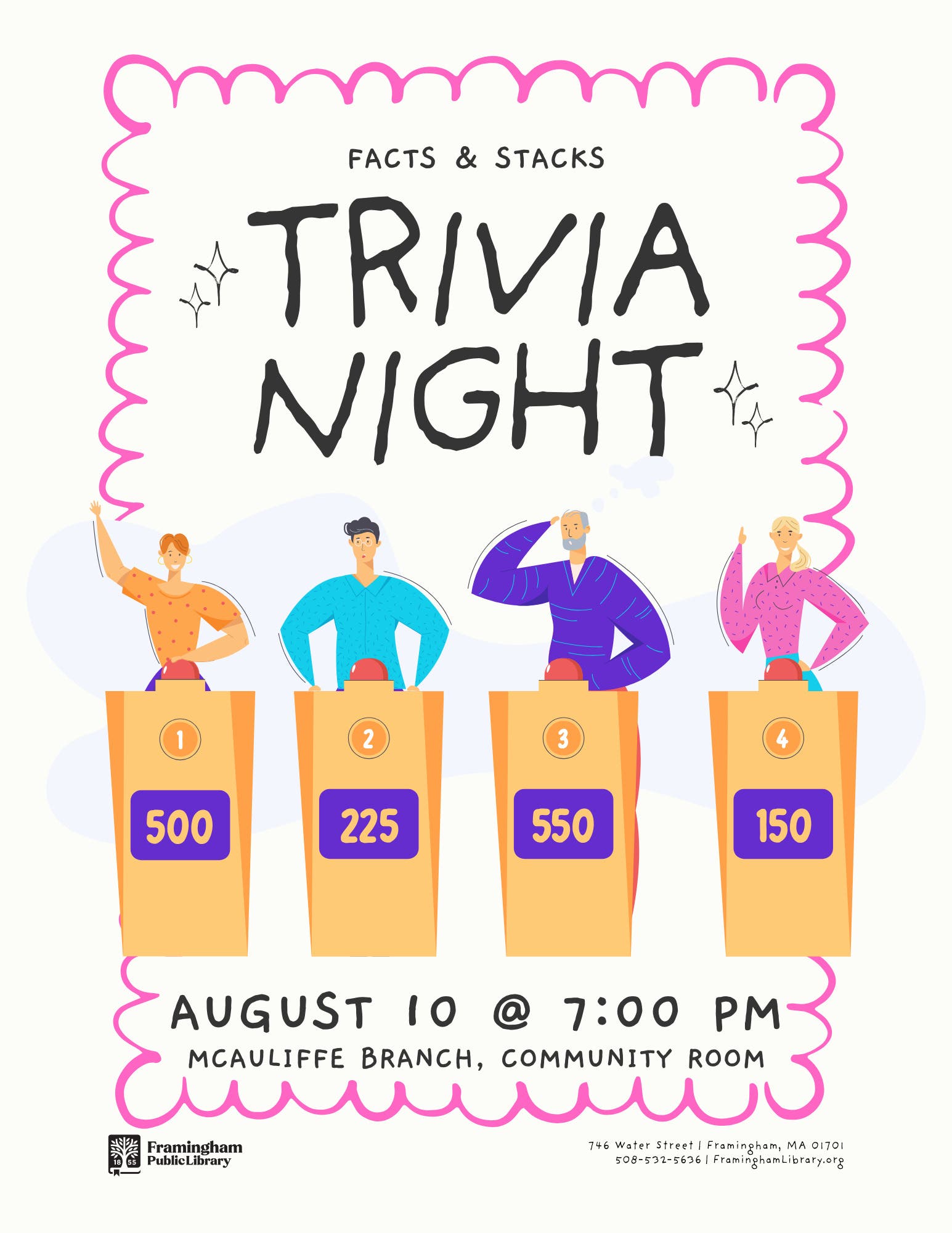 Stacks and Facts Trivia Night | FPL Main