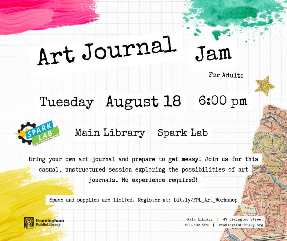 Art Journal Jam for Adults | FPL Main