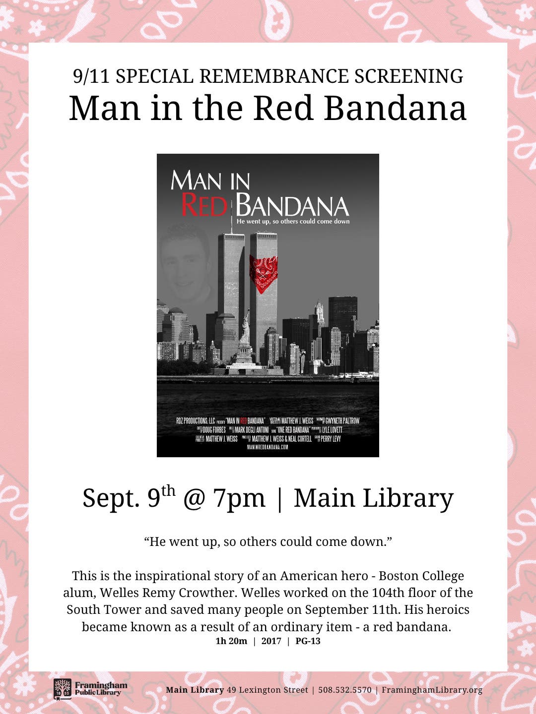 Special 9/11 Remembrance Screening: Man in Red Bandana | FPL Main