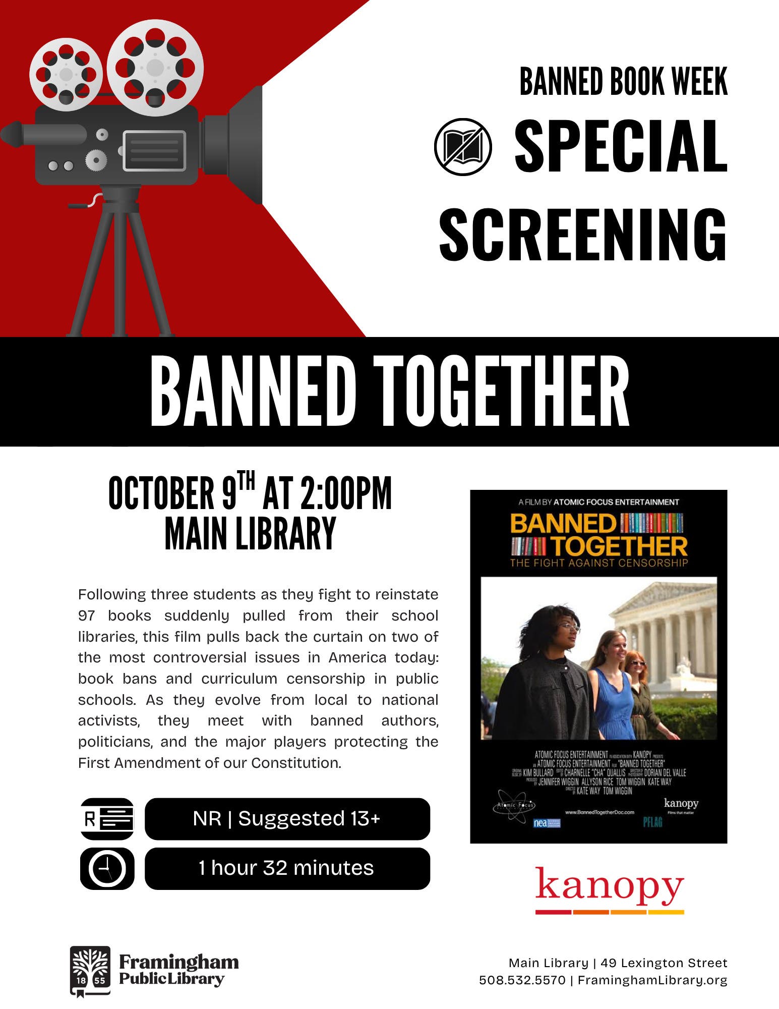 Banned Book Week Special Screening: Banned Together | FPL Main