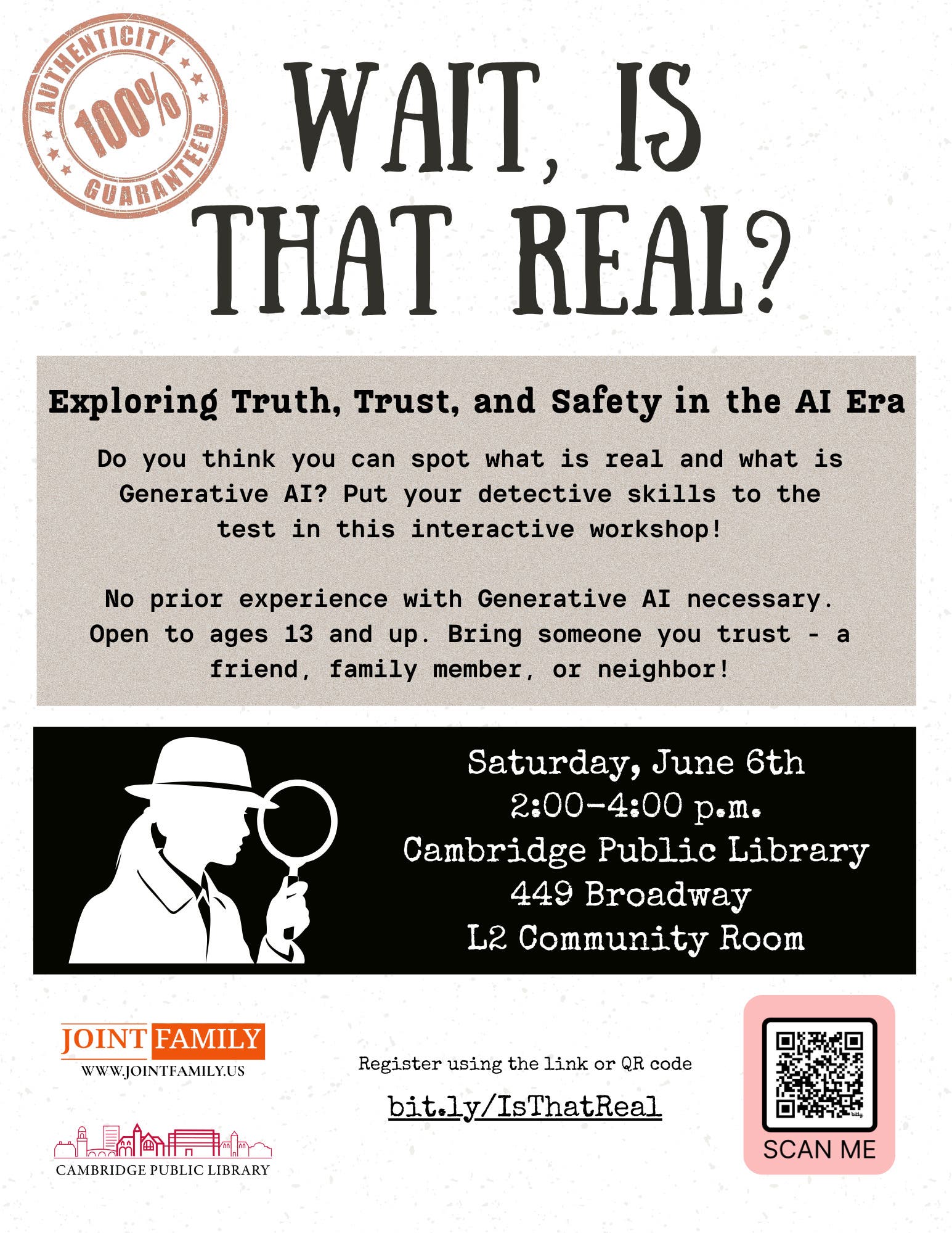 Wait, Is That Real?: Exploring Truth, Trust and Safety in the AI Era