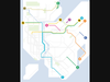 The expanded lines proposed by N.Y.U. Marron Institute of Urban Management are highlighted in color. Existing and planned lines are shown in gray.