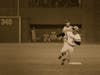 Roberto Clemente “blowing past” Davey Johnson at 2nd base. Game 4 of the 1971 World Series on October 13, 1971, Three Rivers Stadium, Pittsburgh