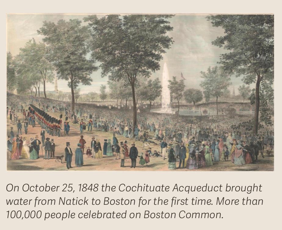 Lake Cochituate to Boston: A Look at Natick's Fresh Water in 1848 and Beyond