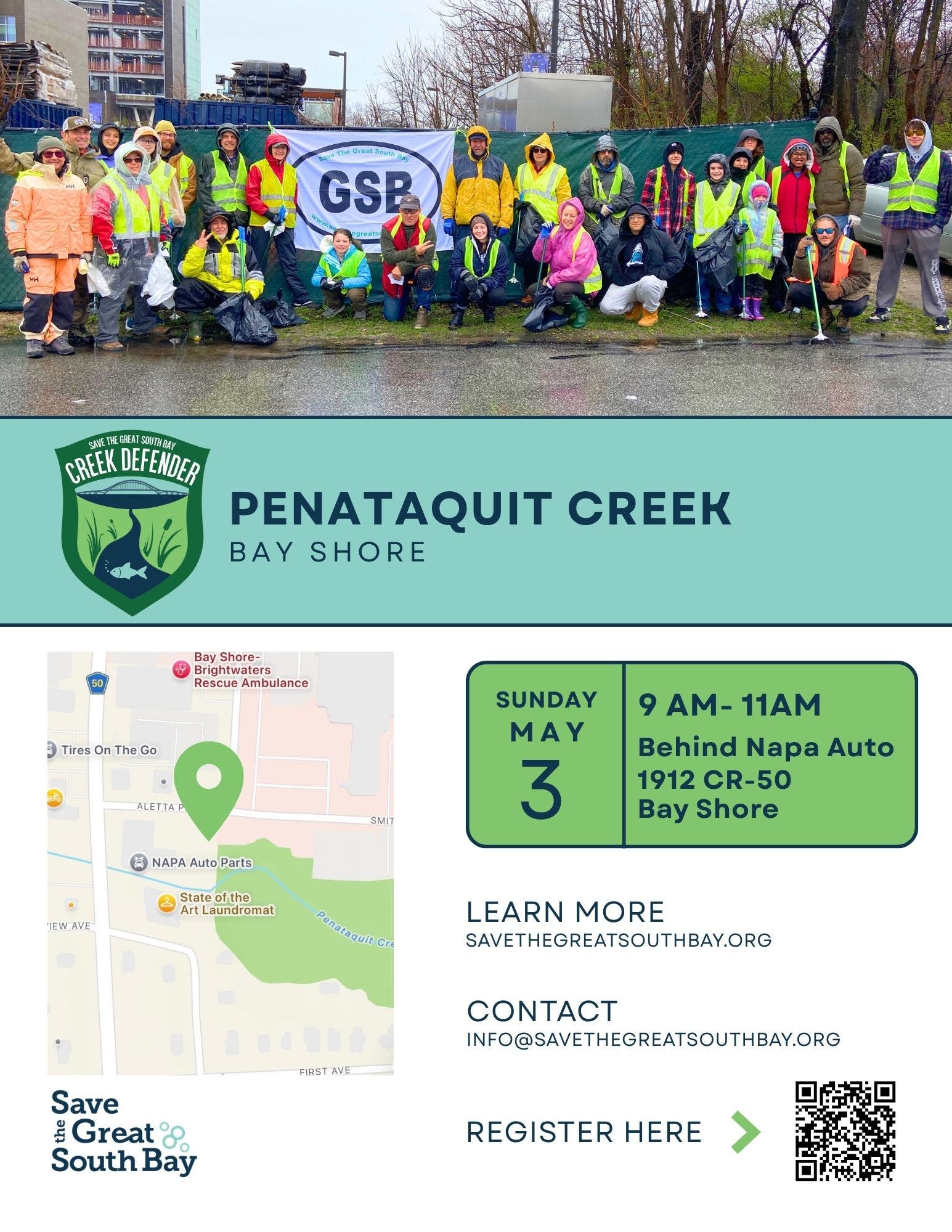 Save The Great South Bay Creek Defender Clean Up