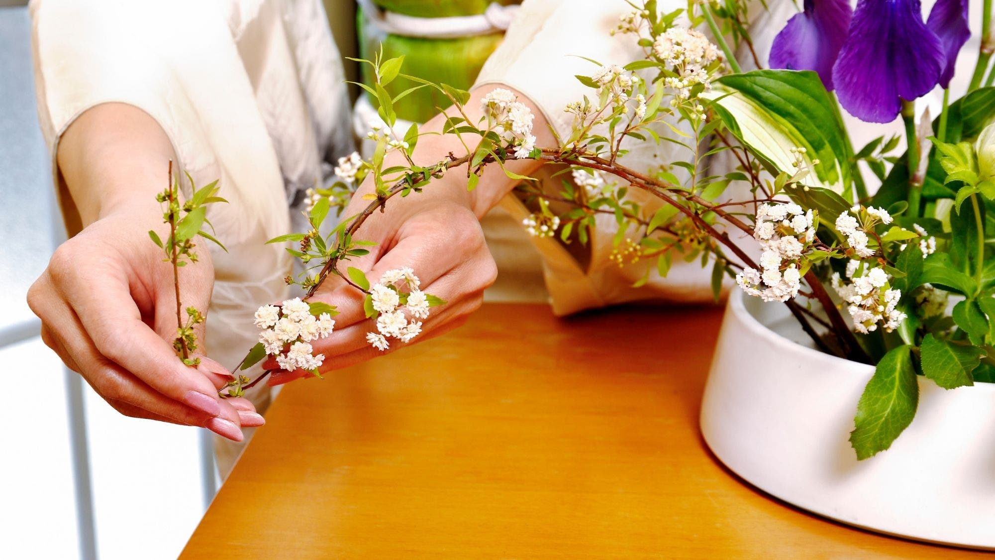 Ikebana Flower Arranging