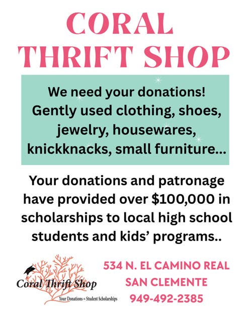 Coral Thrift Shop Requests Your Donations!