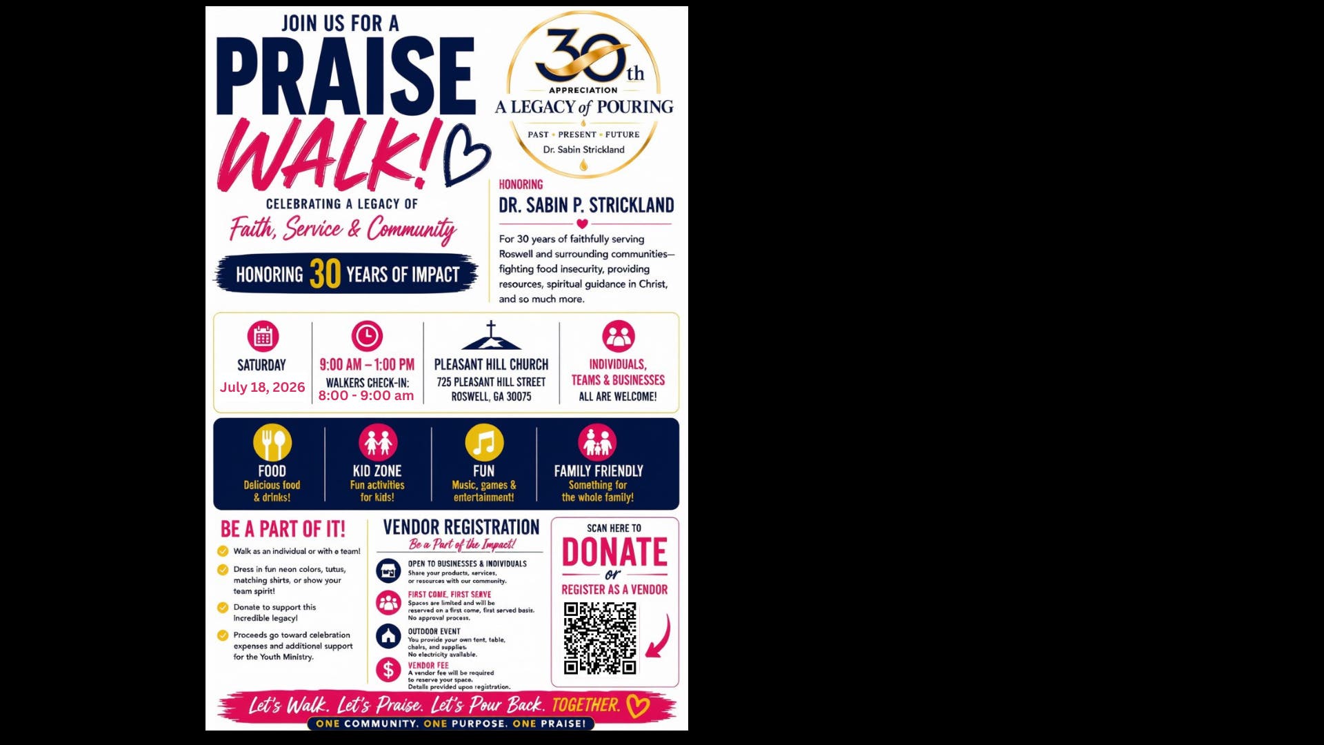 Praise Walk - Celebrating a Legacy of Faith, Service, Community