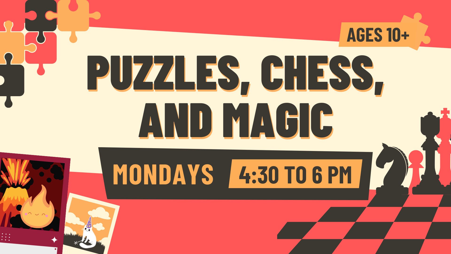 Derby Neck Library - Puzzles, Chess, and Magic