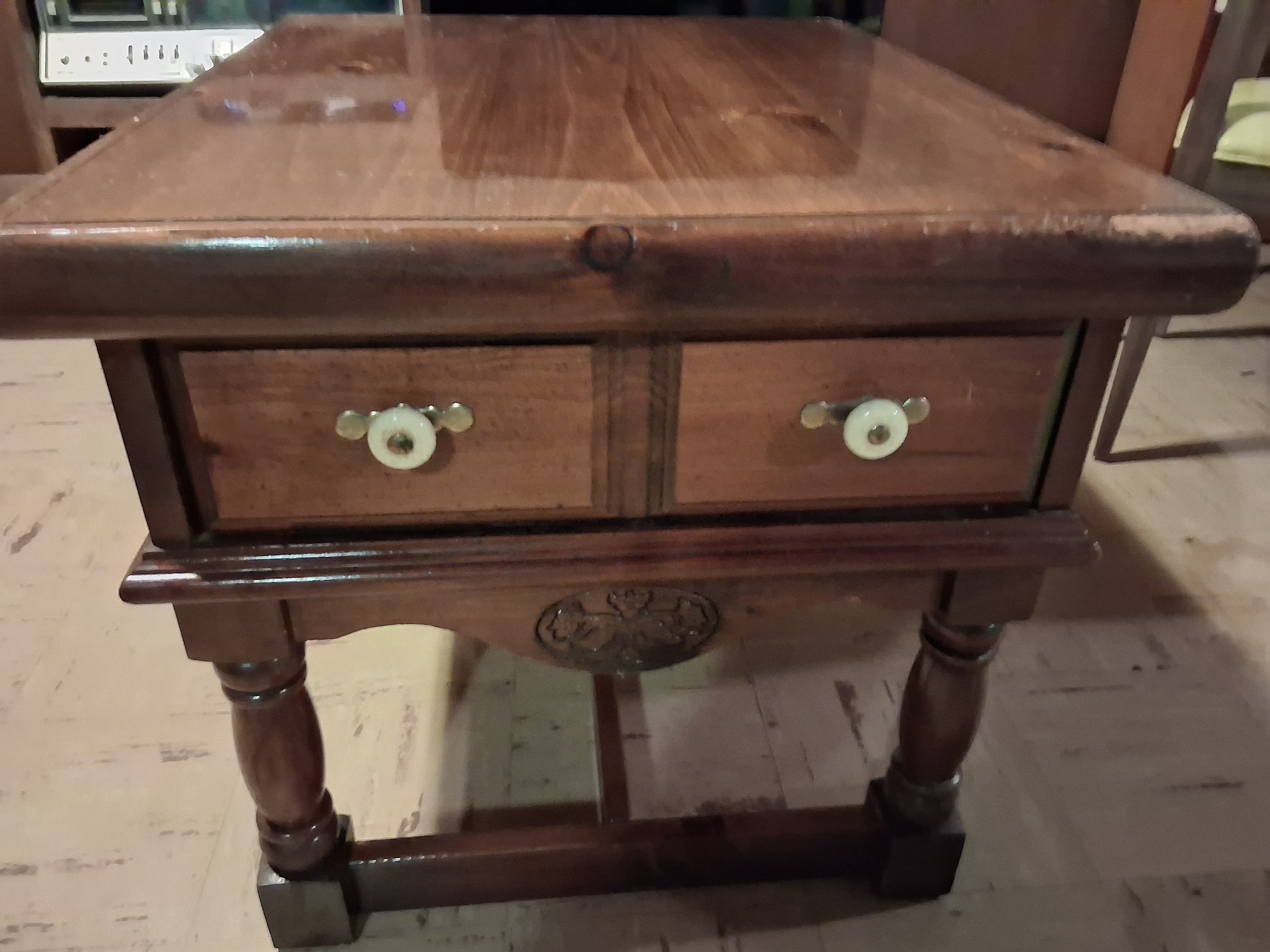 Solid Wood End Tables and Coffee Table