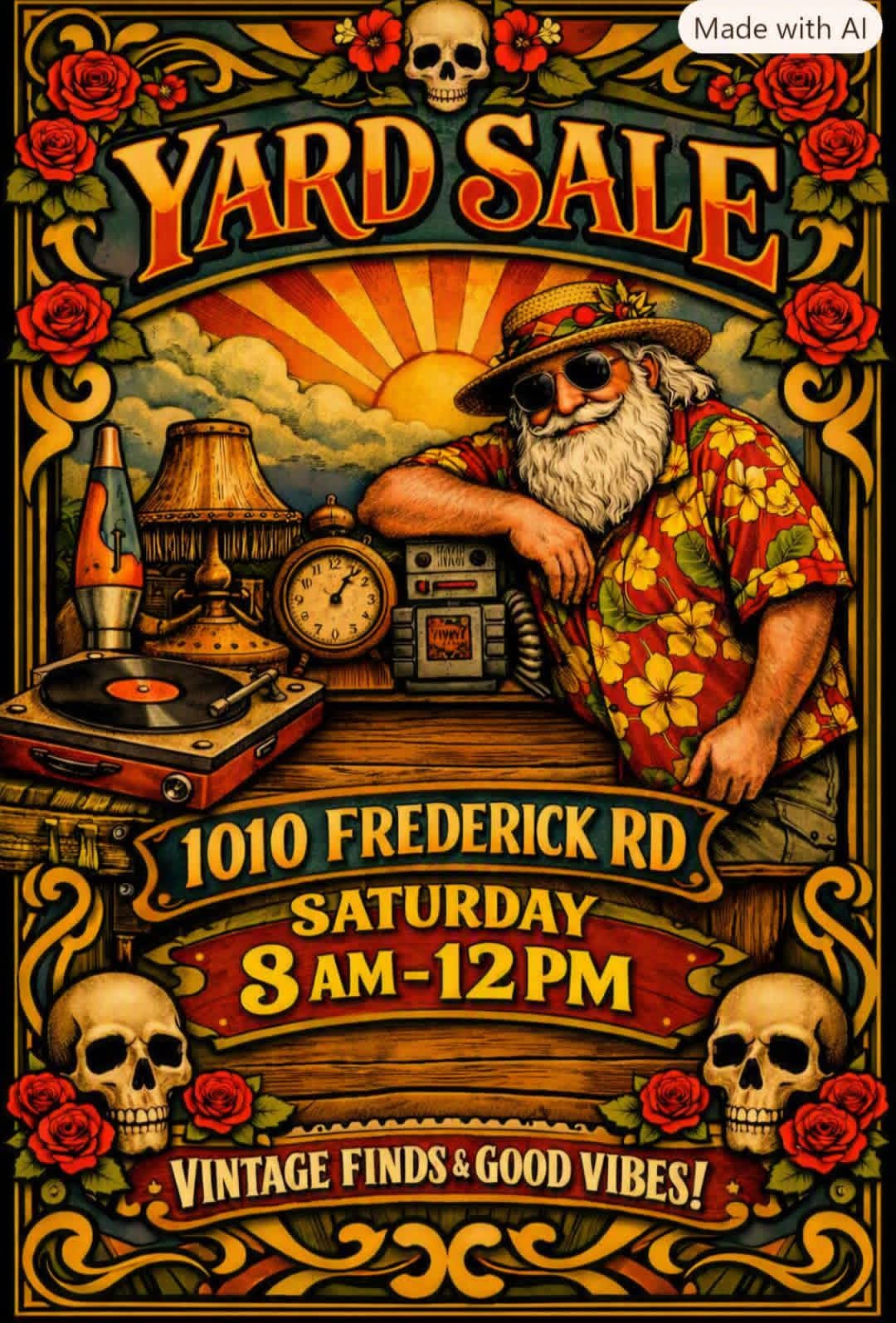 Flea market/Yard sale 8am - 12 noon
