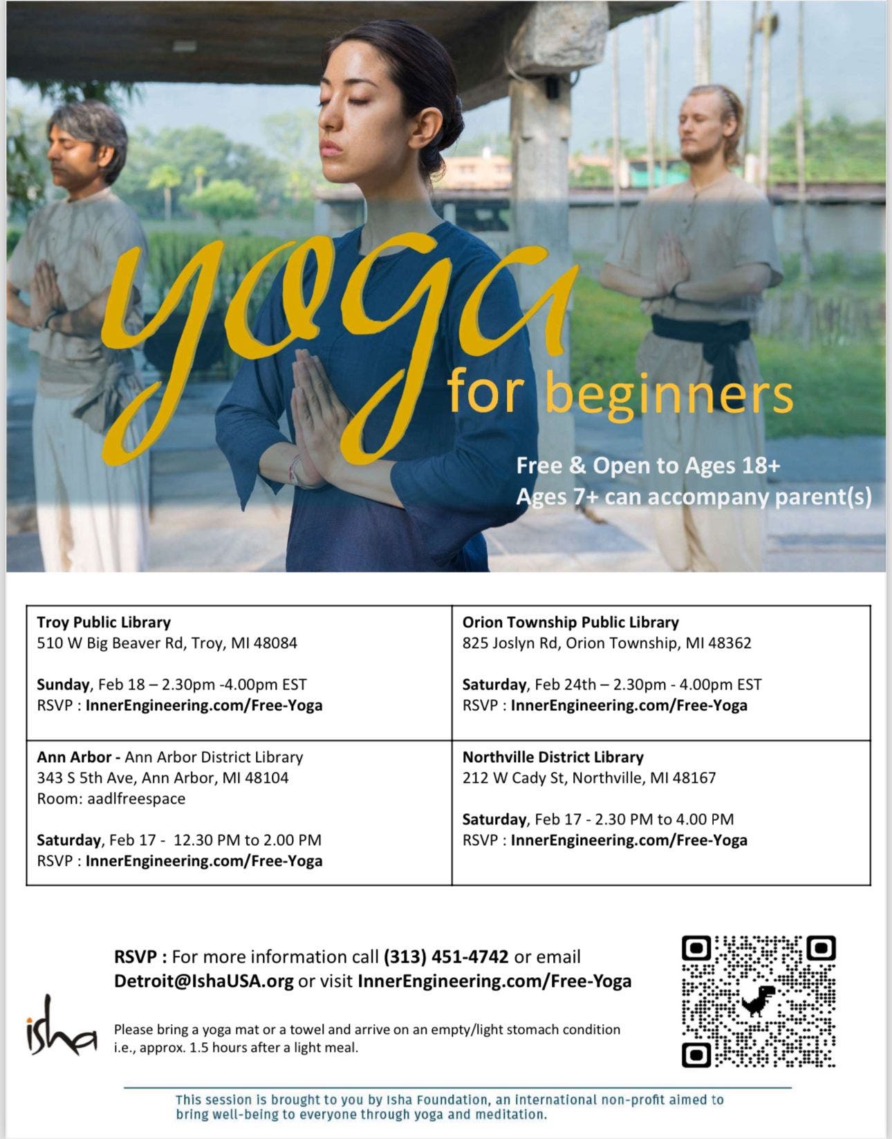 Feb 17 | Free Yoga event for everyone!! | Dearborn, MI Patch