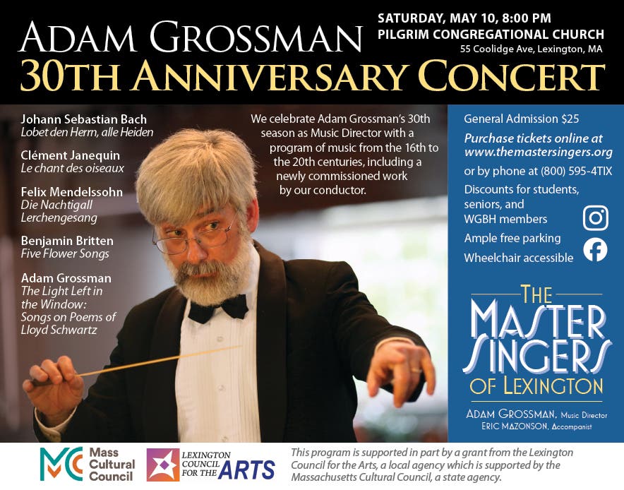 The Master Singers of Lexington Present - 30th Anniversary Concert