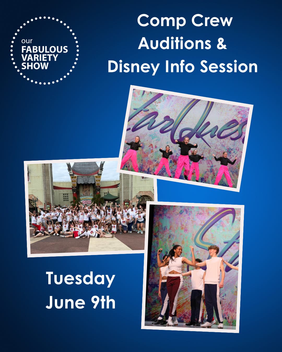 Comp Crew Auditions and Disney Info Session