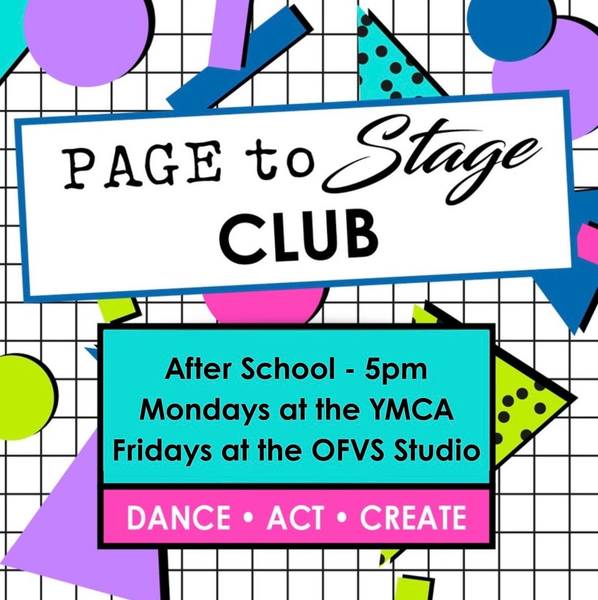 Page to Stage Club: K to 2nd Grade
