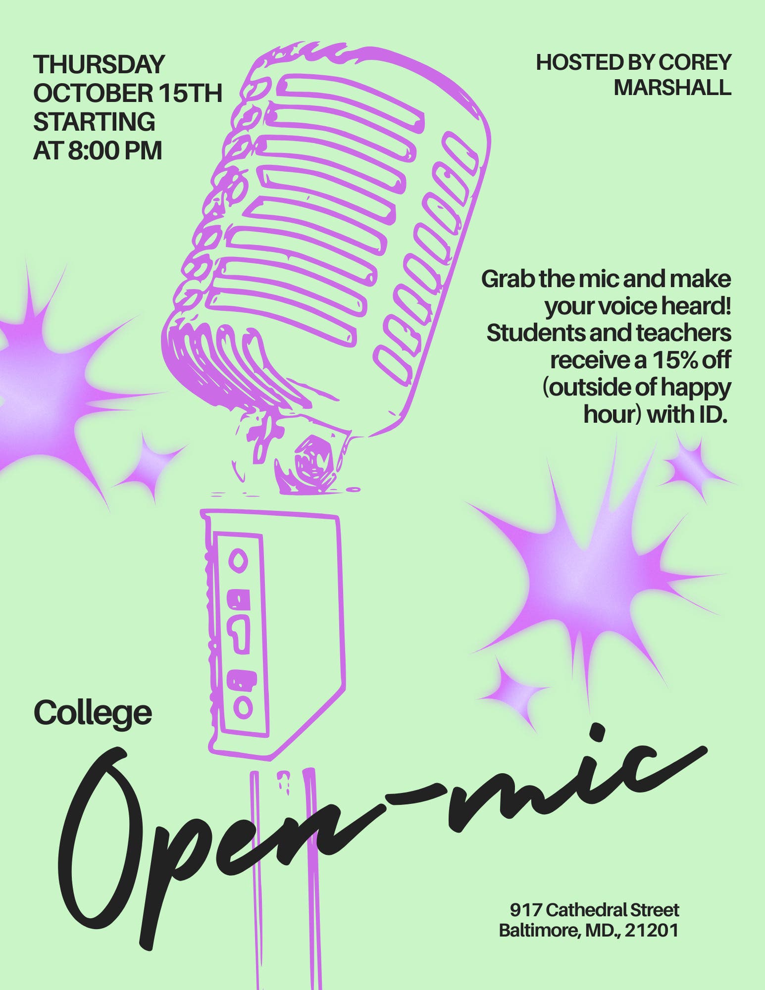 College Open-mic