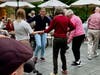 Meadow Ridge's centenarian event featured live music and dancing among the lively crowd.