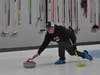 Enchura on the ice at the Nutmeg Curling Club