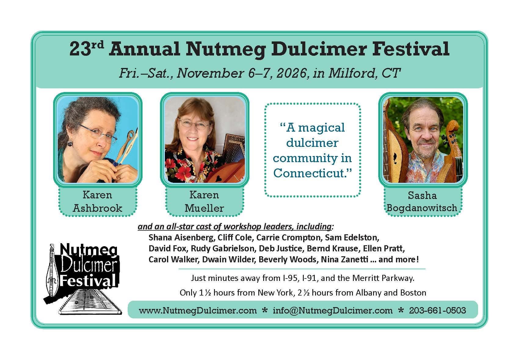 23rd Annual Nutmeg Dulcimer Festival